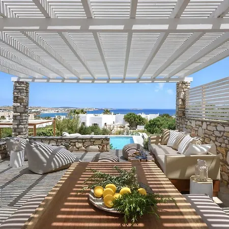 Executive Paros 4 Bedrooms Island Spirit Amazing Sea Views Villa